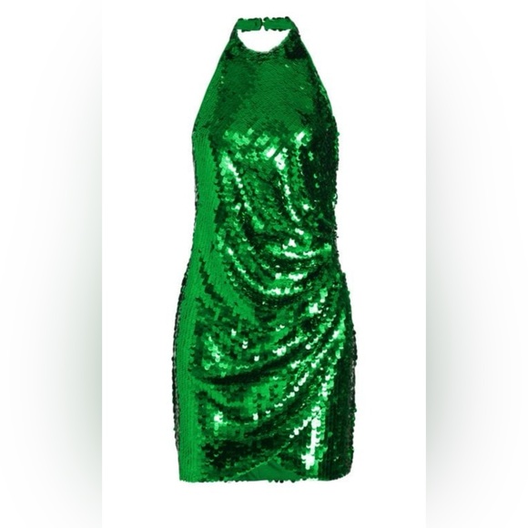 Ronny Kobo Draped Sequined Mini Dress - Picture 12 of 16